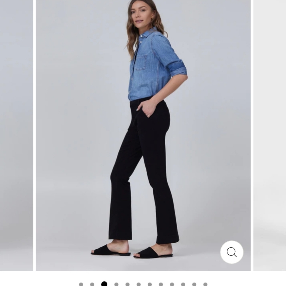 LILA RYAN THE JENALYN BOOTCUT TROUSER NAVY BLUE SIZE 16